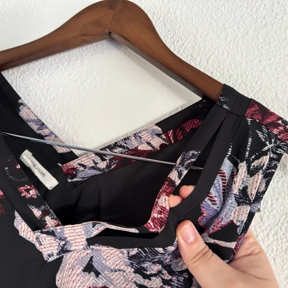 Maurices Small Black Floral Dress Elegant Chic Boho Feminine Summer - Picture 4 of 12